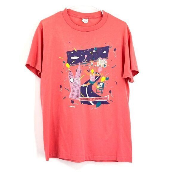 VTG 1988 San Francisco T-Shirt XL "I Survived Examiner Bay To Breakers" Run Race - Picture 1 of 12